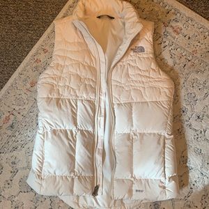 The North Face cream vest